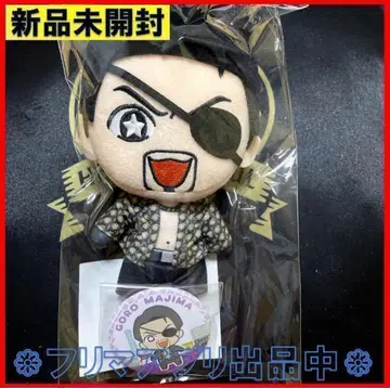 미개봉 새상품 용과 같이 봉제 인형 캔뱃지 세트 극 마지마 고로