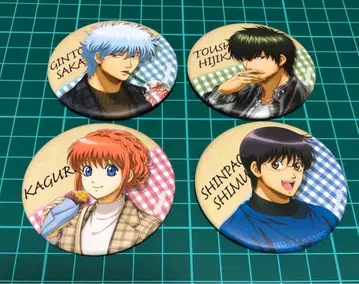 은혼 캔뱃지 긴토키 신파치 카구라 히지카타 대시 스토어