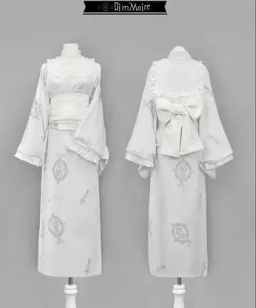DimMoire 꿈의 유골 동화 유카타 세트 [ White ]