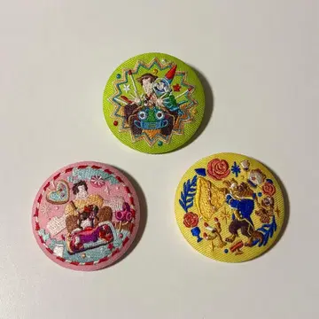 디즈니 자수 캔뱃지 2개 3개 세트