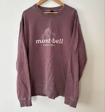 [레어] mont-bell 워시아웃 코튼 맨투맨