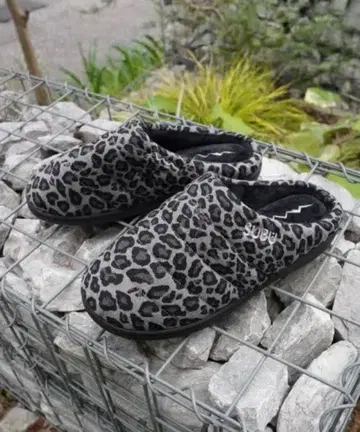 SUBU 레오파드 무늬 슬리퍼 그레이 수납 봉투 포함