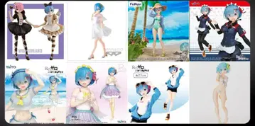 9개 세트 Re: 제로부터 시작하는 이세계 생활 피규어 렘 라무 미개봉