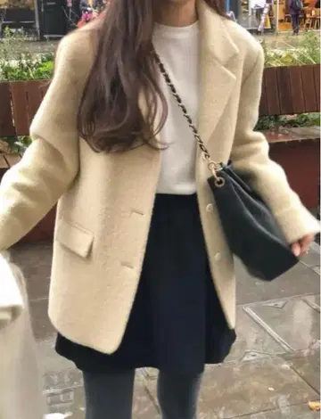 ounce 하프 코트 코트 자켓 한국 여성용