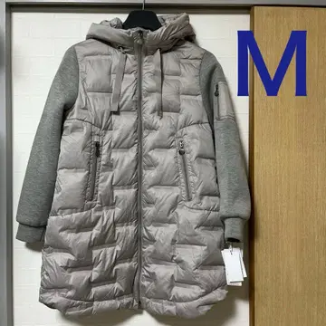 다운 롱 코트 이소재 M 사이즈 그레이