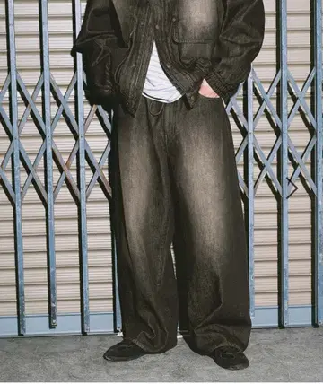 ( niko and - 청바지 ) 다크 데님 와이드 팬츠