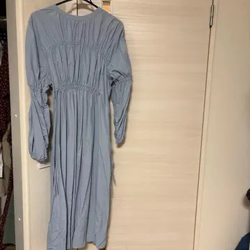 라이트 블루 긴팔 원피스