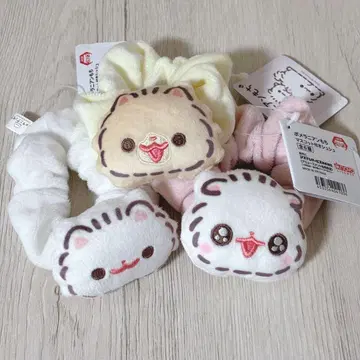 포메라니안 찹쌀 마스코트 부착 스크런치 스크런치 찹쌀 시라타마 키나코