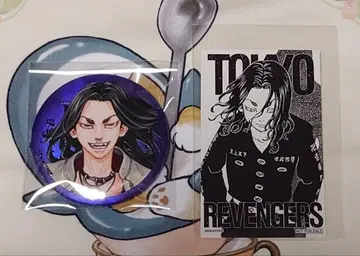 도쿄 리벤저스 매트 메탈릭 캔뱃지 & 스티커 바지 케이스케