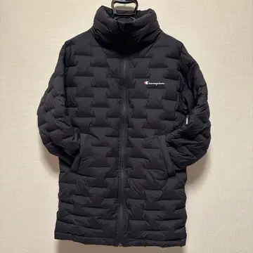 새상품급 Champion 다운 코트 블랙 L 방풍 발수 스트레치
