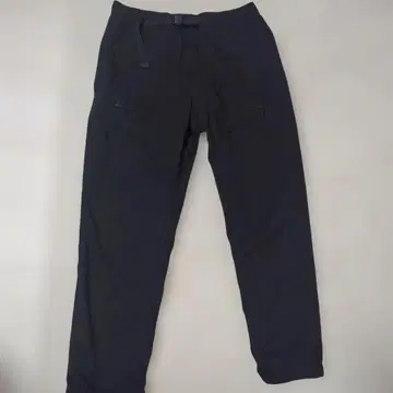 유니클로 히트텍 블랙 워크 팬츠 조정 가능 벨트