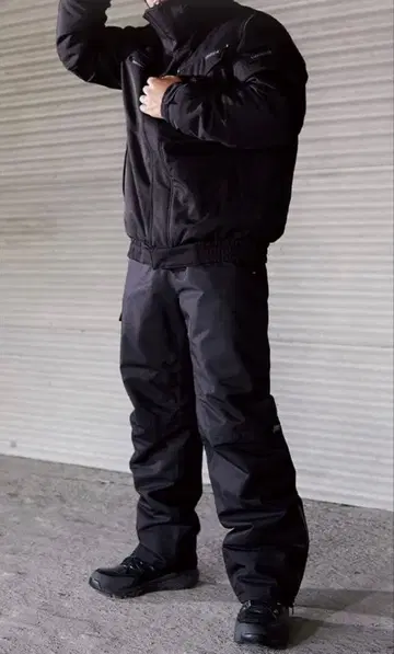 방한 방수 투습 블랙 작업용 팬츠