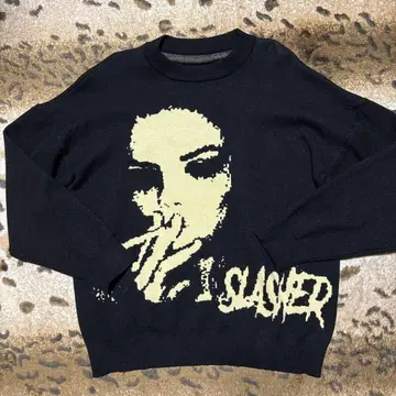 PCTOKYO 그래픽 크루넥 스웨터