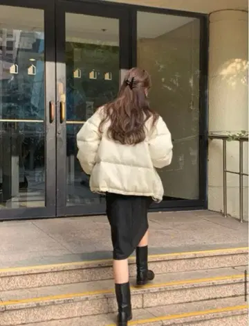 ounce 패딩 다운 자켓 코트 아우터 한국 여성용