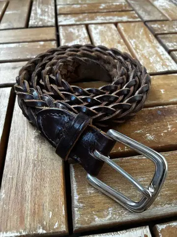 화이트하우스콕스 메쉬 벨트 32 사이즈 다크 브라운