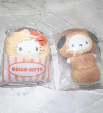 헬로키티 폼폼푸딩 치비토모 시크릿 키링 2개 세트