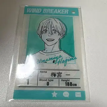 윈브레 소방 준비 프로필 카드 키링 우메미야 하지메