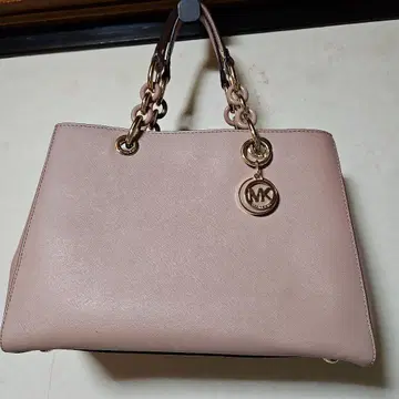 [미사용에 가까움] Michael Kors 핑크 토트백