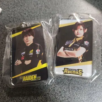 TEAM RAIDEN & SHIBUYA ABEMAS 키링 2개 세트