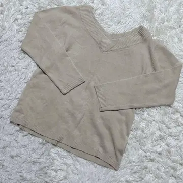 [ c7015 ] prim.pure 니트 스웨터 베이지 긴팔