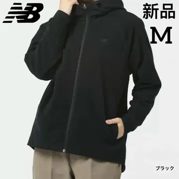 새상품 뉴발란스 여성용 니트 자켓 플리스 후드티 블랙