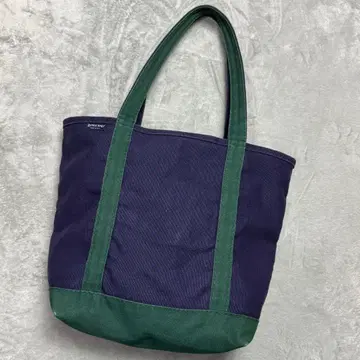 80s 90s LANDS END 지퍼 탑 토트백 USA 제조