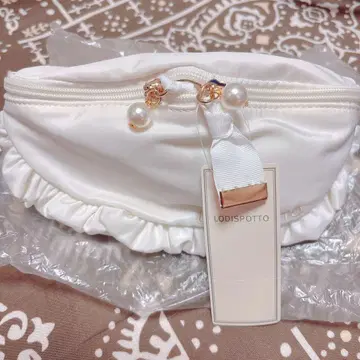 LODISPOTTO 화이트 바디백 프릴 백