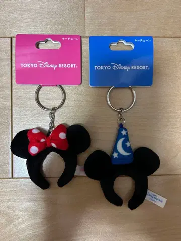 미키 미니 머리띠 키링