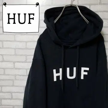 HUF 블랙 후드티