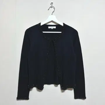 [ M-PREMIER ] 엠프리미어 (38) 가디건 비즈 블랙