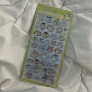 모자 꽁지 드롭 씰 치이카와 (먼작귀) 모두 방긋