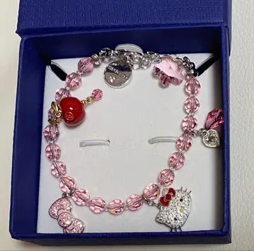 swarovski 스와로브스키 헬로키티 팔찌 핑크