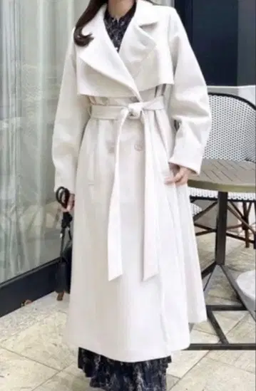 dazzlin 2way 컬러 레이디 코트 아이보리