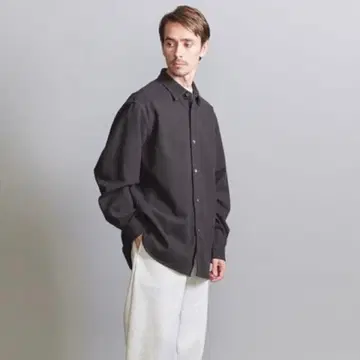 브러쉬 코튼 와셔 레귤러 폼 셔츠