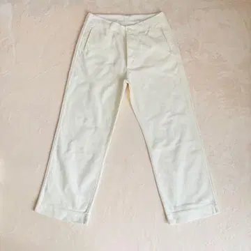 [ 미사용급 ] veritecoeur 베리떼꾸르 포켓 팬츠 화이트