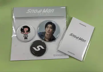 SnowMan 1st POPUP 캔뱃지 세트 포토 카드 메구로 렌
