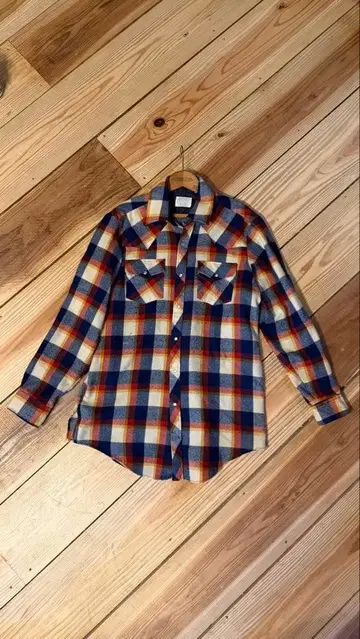 80s Sears 플란넬 셔츠 L 사이즈