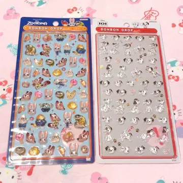 디즈니 주토피아 101마리 강아지 봉봉 드롭씰 미니 세트