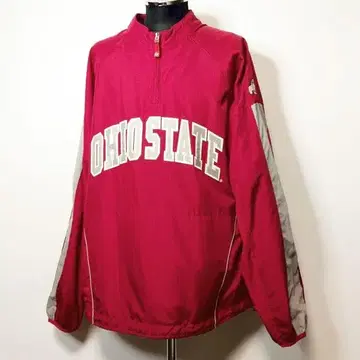 오하이오 대학 마제스틱 풀오버 나일론 자켓 하프 지퍼