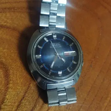 세이코 자동 와인딩 손목시계 블루