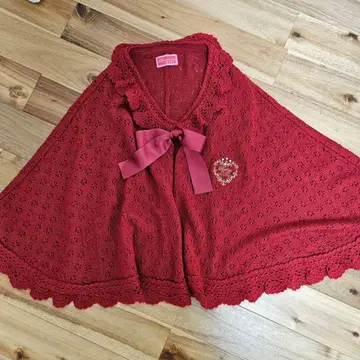 시스루 편직 케이프