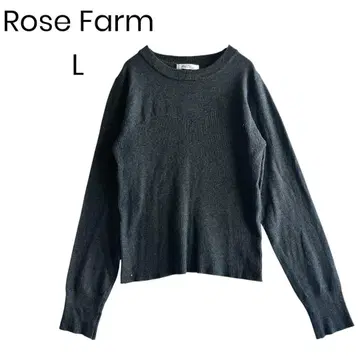 리브 니트 그레이 성숙 캐주얼 깔끔한 심플 코디 L 1492