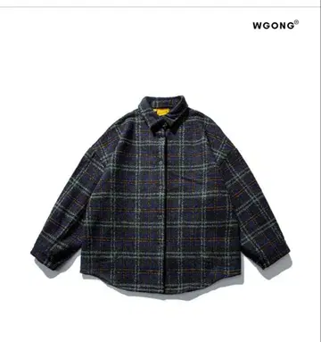 WGONG 체크 무늬 셔츠 L 사이즈