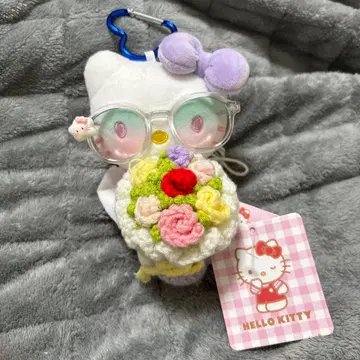 정품 중국 한정판 헬로키티 봉제 인형 키링