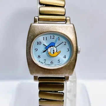 알바 디즈니 도날드 손목시계 여성용 빈티지 y2k 00s