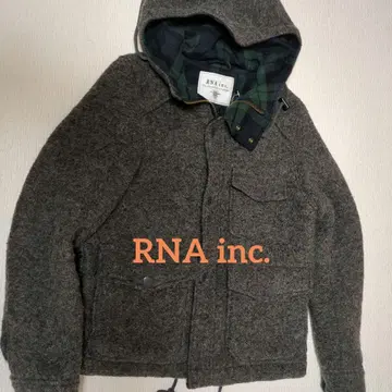 RNA inc. 후드 부착 울 자켓
