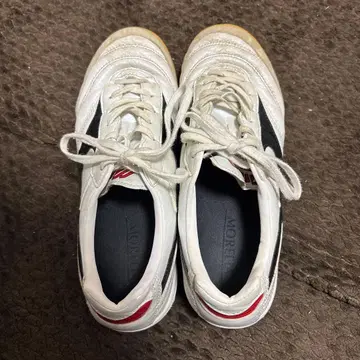 Mizuno 풋살화 화이트/블랙/레드