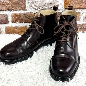 새상품급 LANDROVER 부츠 스트레이트 팁 레이스업 보르도