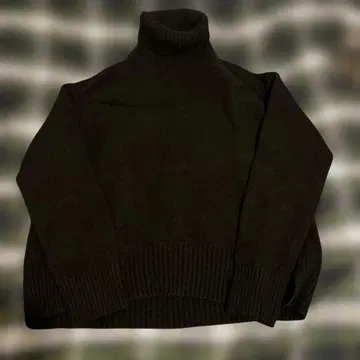 FRAMWORK 블랙 터틀넥 니트