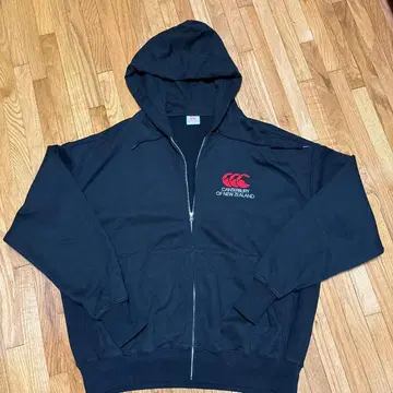 Canterbury 풀 지퍼 후드티 3L 블랙